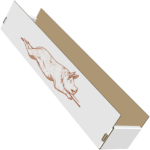 Tabuleiro de Leitão Com Impressão 76x18x14cm - Image 2