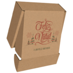 Pack de 10 - Cabaz Árvores de Natal - 30x30x10 cm - Castanho - Image 2