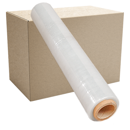 caixa-filme-estiravel-transparente-700x700-500x500-500x500 Caixa com 6 Rolos de Filme Estirável Transparente Manual 0.5x250m - Image 1